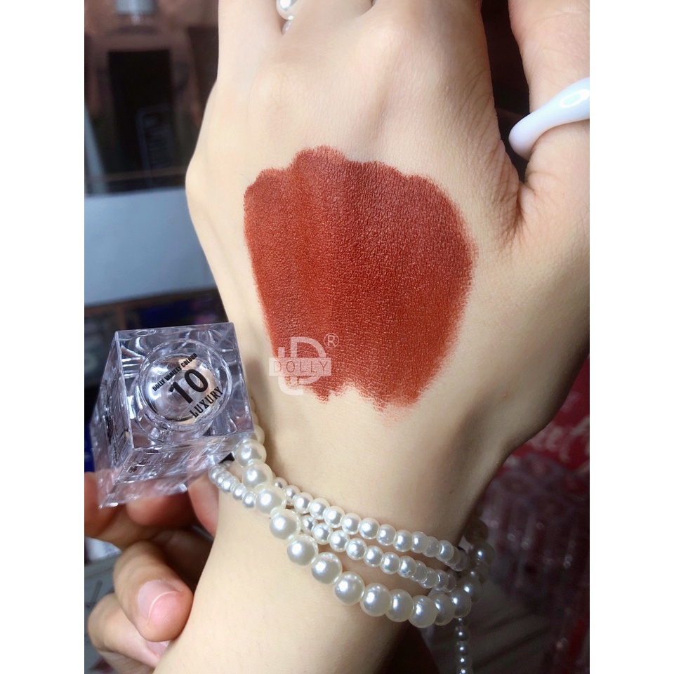 Son THỎI SÁP DOLLY dòng kem lì siêu mềm mịn, không chì, không trôi MÀU Nâu trầm