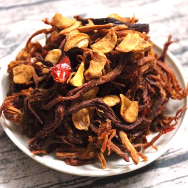 500g Khô heo cháy tỏi vị tứ xuyên🌶