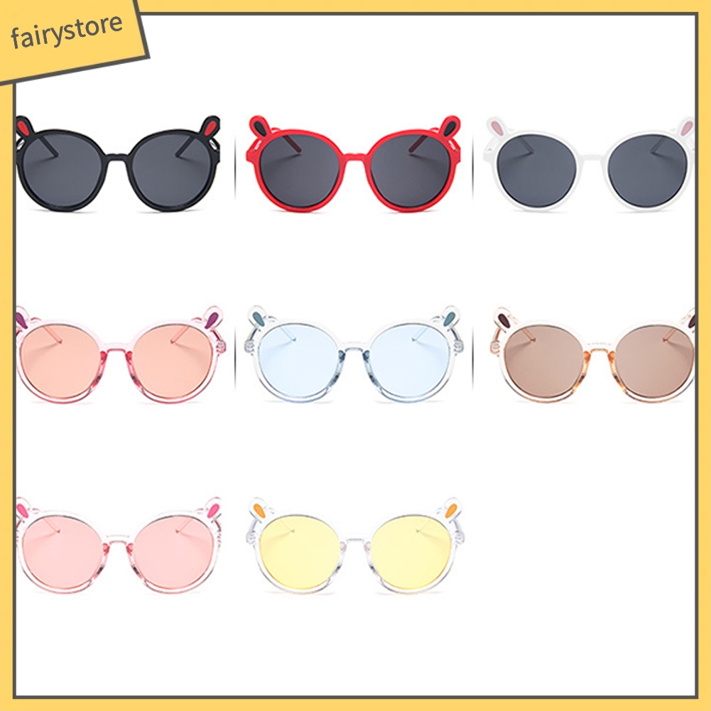 Kính Mát Gọng Tai Gấu Đáng Yêu Cho Bé Gái