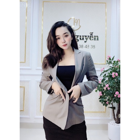 ÁO KHOÁC 𝗩𝗘𝗦𝗧 BLAZER TUYỂN HÀN QUỐC NỮ, THANH LỊCH, phù hợp dạo phố, du lịch, công sở. Free size