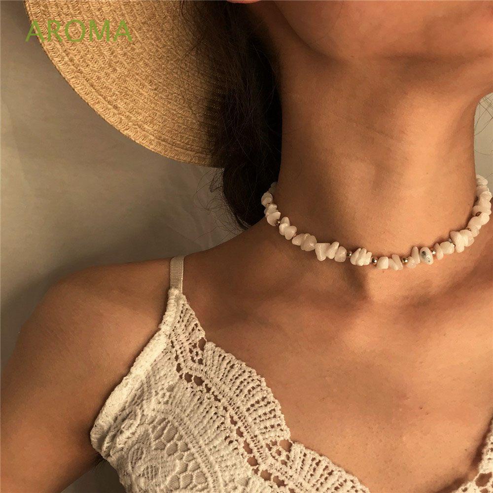 Vòng cổ Choker Dáng Dài Trong Suốt Đính Hạt Thời Trang Cho Nữ|Trang Sức