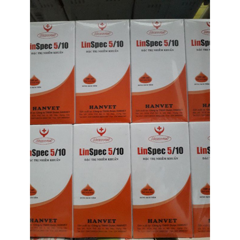 Linspec Hanvet 100ml. linspec 5/10 hanvet. viêm phổi, CRD, hen suyễn