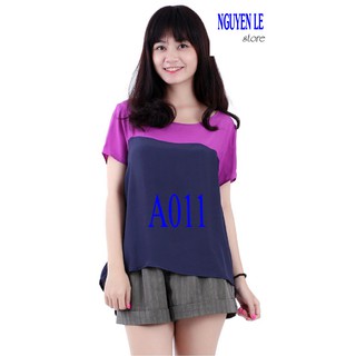 Áo kiểu thanh lịch VNXK Forever 21 cotton lụa