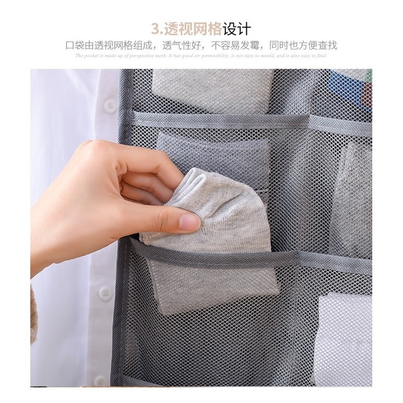 Túi Vải oxford Hai Mặt Chia Nhiều Ngăn Đựng Quần Áo Tiện Dụng