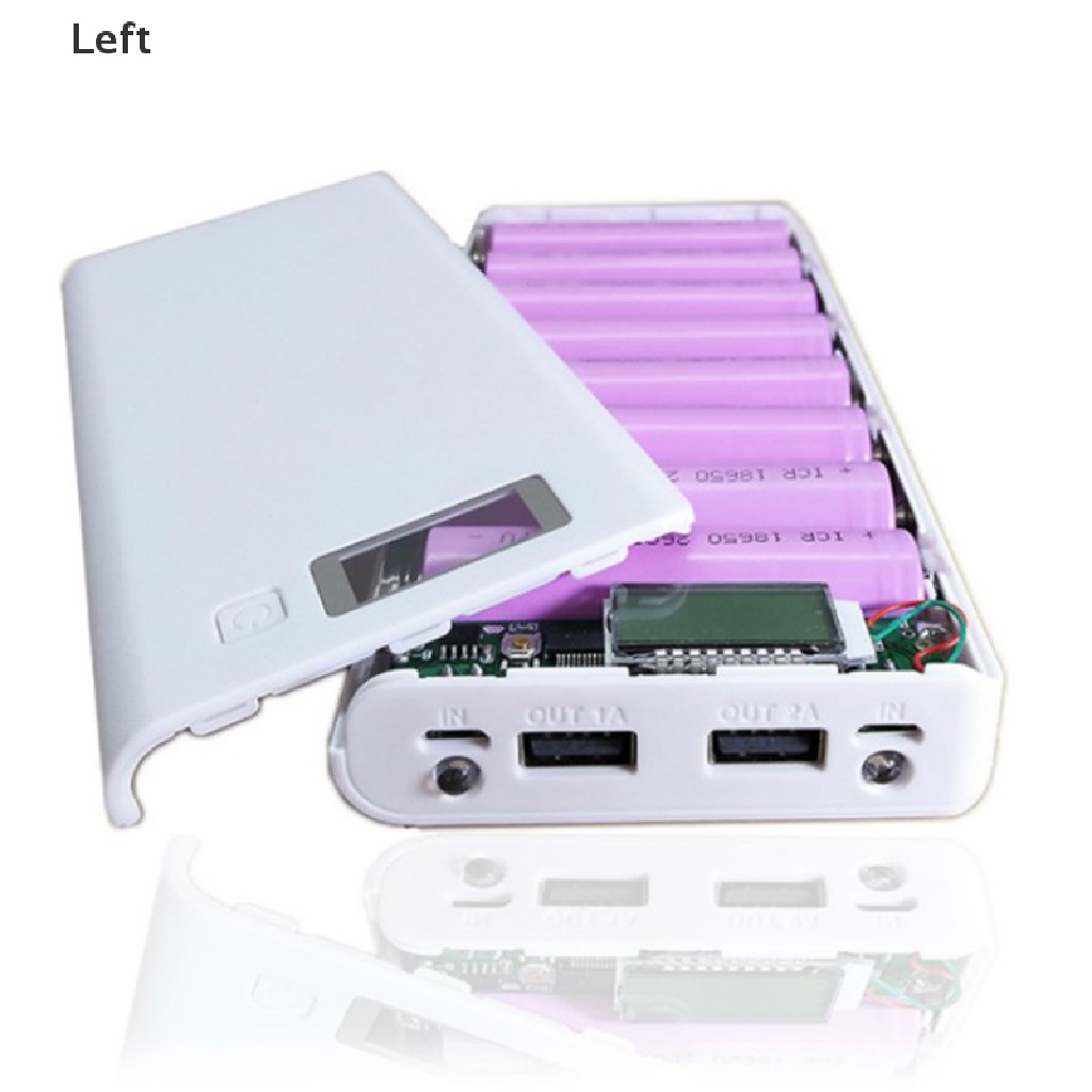 Hộp Sạc Pin Hai Cổng USB Le 8 X 18650 DIY Ốp