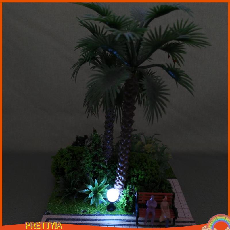 Bộ 10 Mô Hình Đèn LED Mini 1: 100 Dùng Trang Trí Tiểu Cảnh
