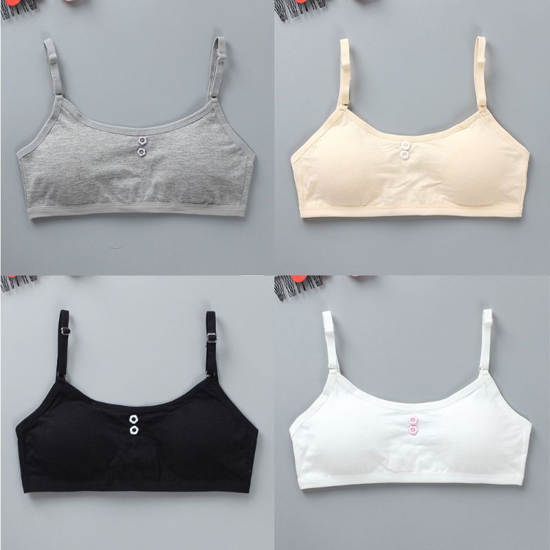Bộ 4 Áo Bra Thiết Kế Xinh Xắn Thời Trang Cho Bé Gái
