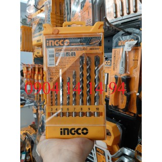 Bộ mũi khoan bê tông 8 chi tiết ingco akd3081