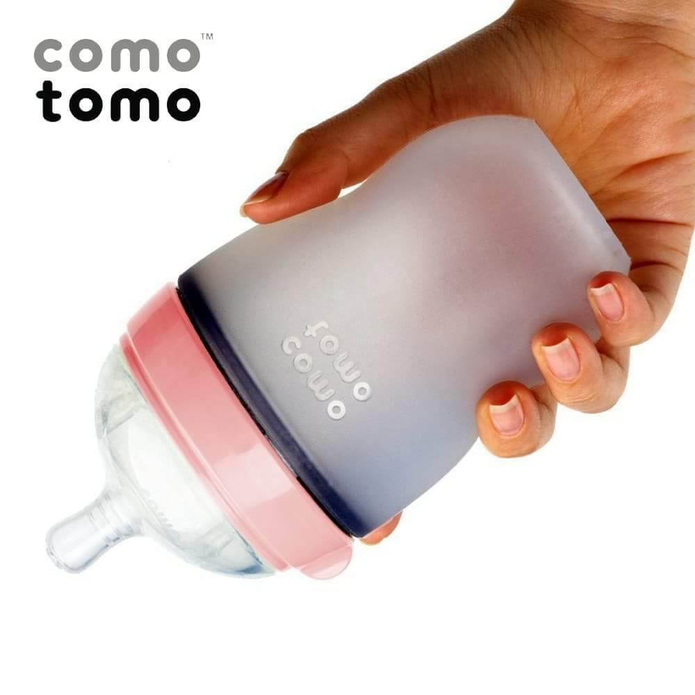 [DEAL SỐC] Bình sữa CMTM Mỹ 250ml - Bình silicon siêu mềm, chuyên dành cho bé lười ti bình - Giá rẻ vô địch