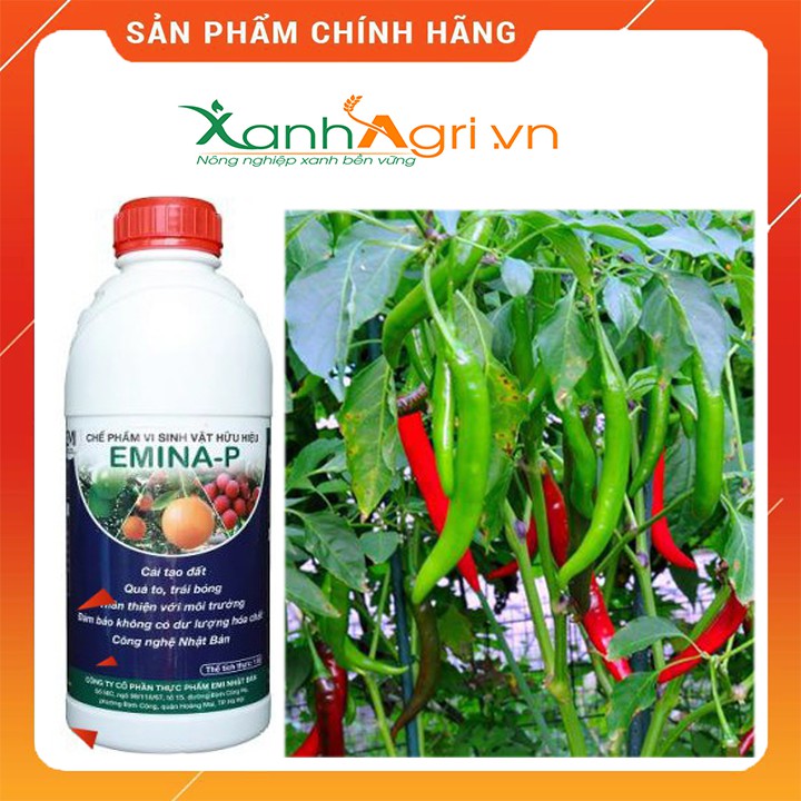 Phân vi sinh Emina-P phun lá cho rau, cây ăn quả, thanh long, sầu riêng