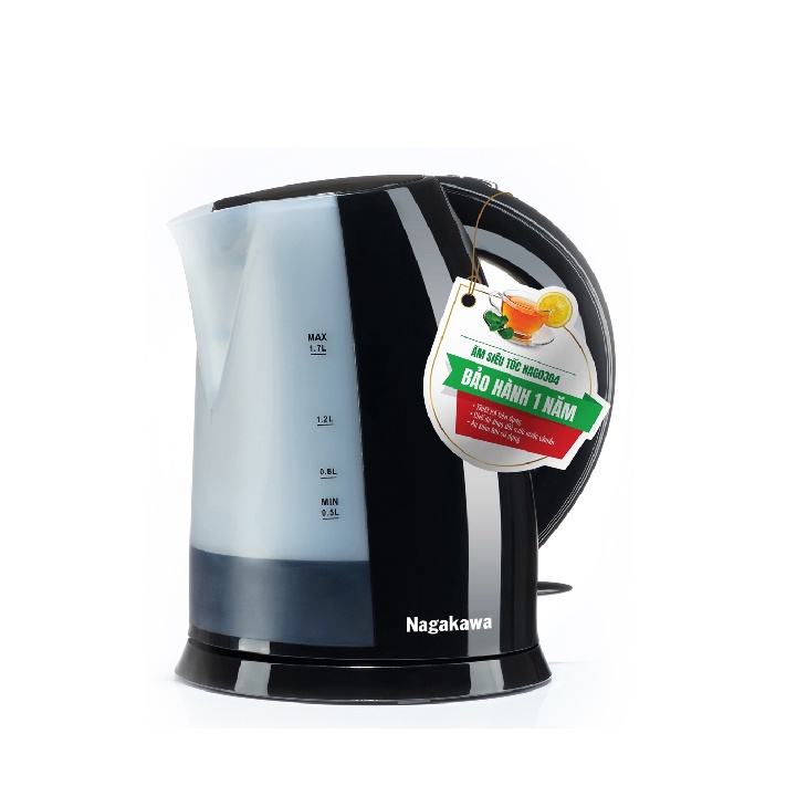 Ấm siêu tốc Nagakawa NAG0304 (1.7 Lít) - Hàng chính hãng