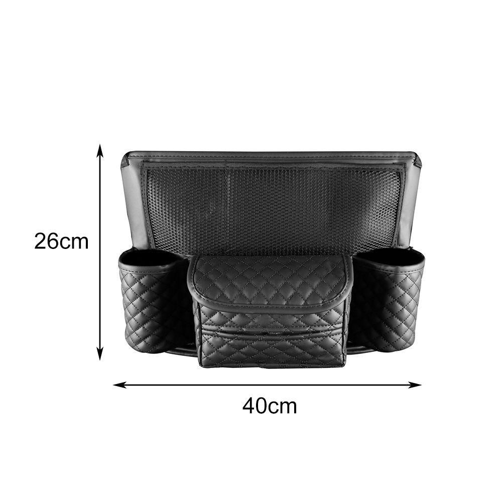 JONYE Túi Da PU Đựng Vật Dụng Gọn Gàng Gắn Ghế Ngồi Xe Hơi
