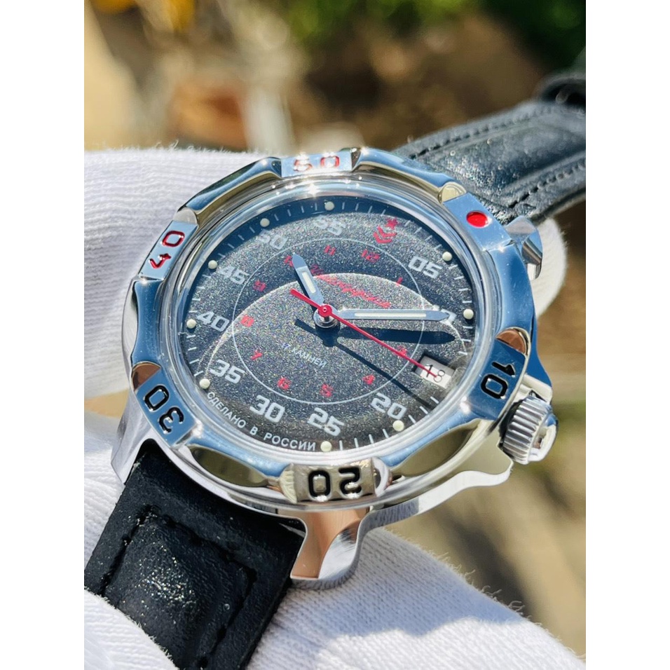 Đồng hồ Nga Vostok Komandirskie 811172. Đồng hồ nam Vostok máy cơ lên giây, size mặt 39, size dây 18, chống nước 3 atm