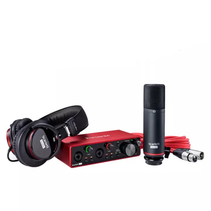 Thiết bị thu âm Focusrite Scarlett 2i2 Studio Gen 3 Sound Card Âm Thanh - USB Audio Interface(Focus 3rd Generation-Gen3)