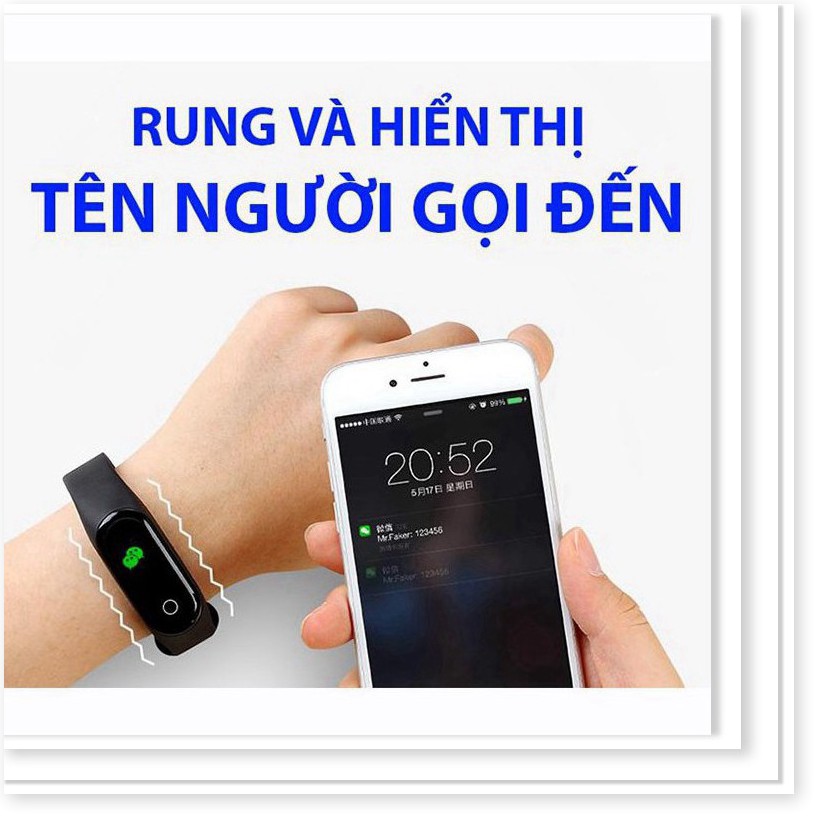 Đồng hồ thông minh - Vòng tay thông minh m3 chống nước Ip67 theo dõi sức khỏe nhịp tim định vị gps - EL0185