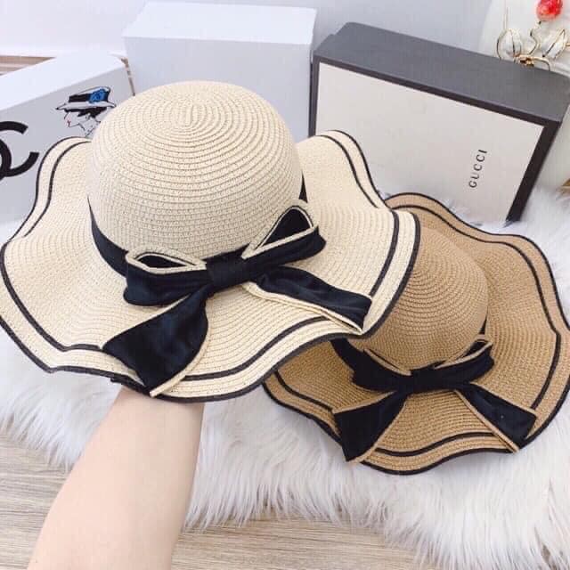 MŨ CÓI RỘNG VÀNH THẮT NƠ PHONG CÁCH HÀN QUỐC