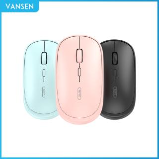Chuột không dây với DPI có thể điều chỉnh sử dụng pin có thể sạc lại màu macaron sành điệu thiết kế không gây tiếng ồn