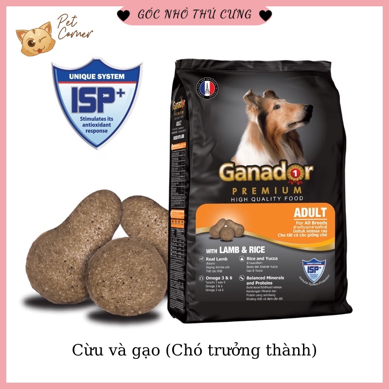 Thức ăn hạt cho chó Ganador 400gr