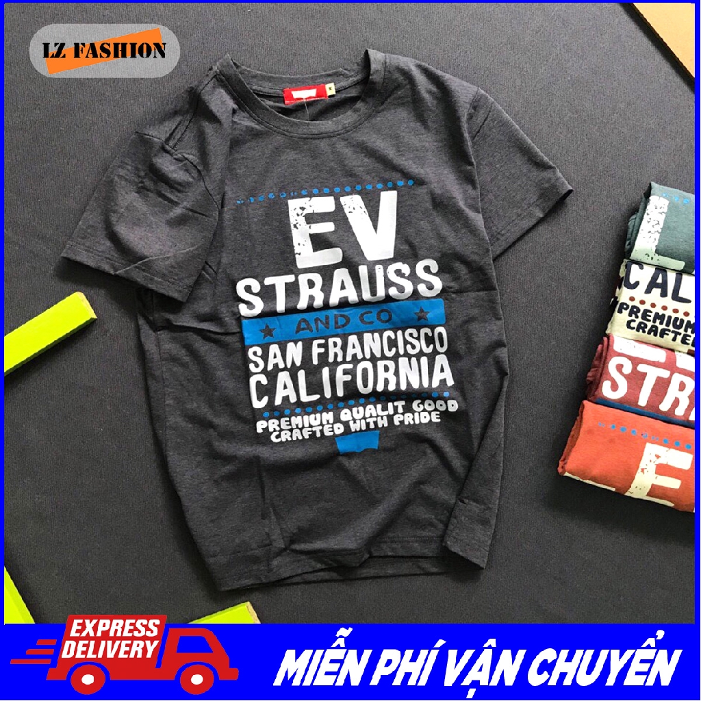 Áo phông nam ngắn tay cổ tròn cotton cao cấp - LZ FASHION - PS005 | BigBuy360 - bigbuy360.vn