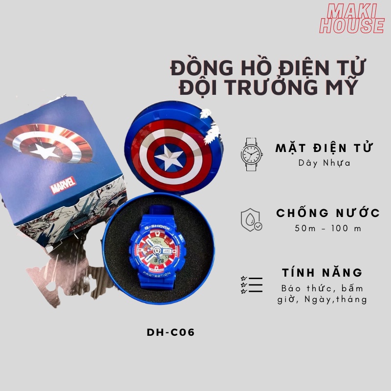 Đồng Hồ Điện Tử Casio Siêu Anh Hùng cho bé trai