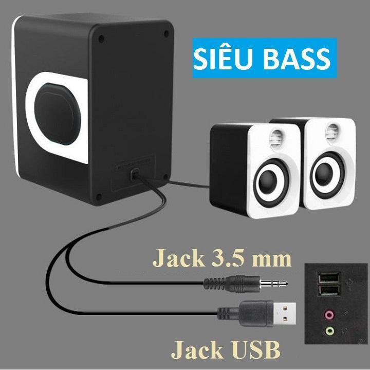 Bộ 3 cục Loa Q7 Có hệ thống nút điều chỉnh âm lượng Bass , loa vi tính pass chuẩn