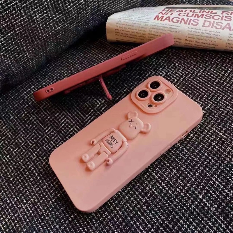 Ốp Điện Thoại Dẻo Họa Tiết Hoạt Hình Chú Gấu 3D Cho Realme 5 5i 6i 7i C17 8 Pro 4G 5G C3 C11 C12 C25 C25S C15 C20 C21 C11 2021