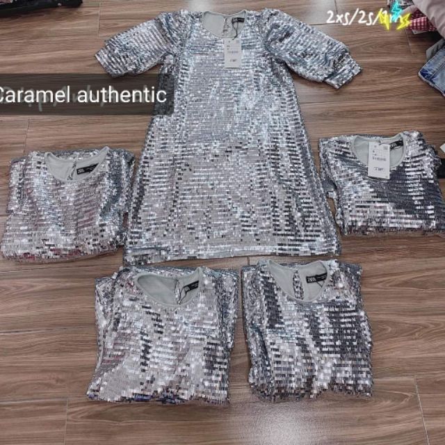 Váy sequin Zara auth có sẵn