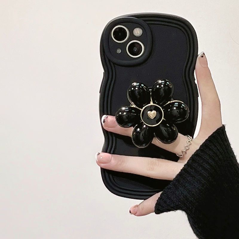 Ốp Điện Thoại Họa Tiết Hoa Chống Sốc Có Dây Đeo Cho iPhone11promax iphone 12 Phone Case 1314 xr