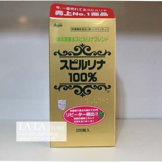 Tảo Xoắn Spirulina Nhật Bản Hộp 2200 Viên tem đỏ