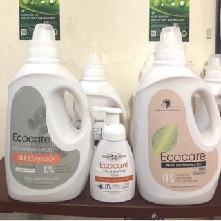 Combo 3 chai : nước lau sàn Sả chanh , nước rửa chén cam , nước rửa tay cam hữu cơ bồ hòn Ecocare