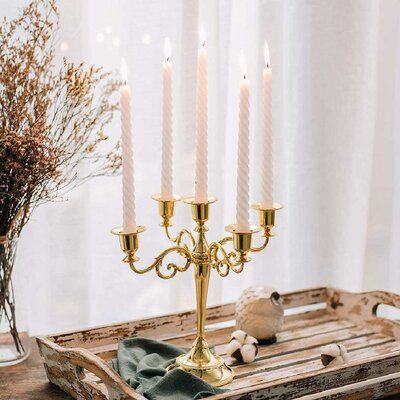 Chân nến 5 tay trang trí Cưới, phụ kiện chụp hình (có clip hướng dẫn lắp)