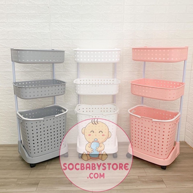 Kệ nhựa 3 tầng đa năng