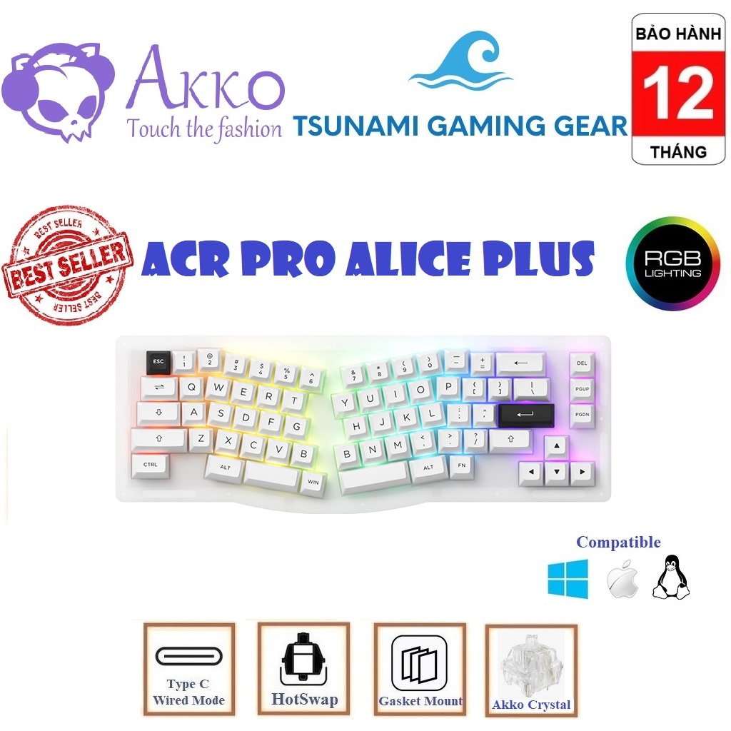 Bàn phím AKKO ACR Pro Series I Alice Plus I Pro 68 I Pro 75