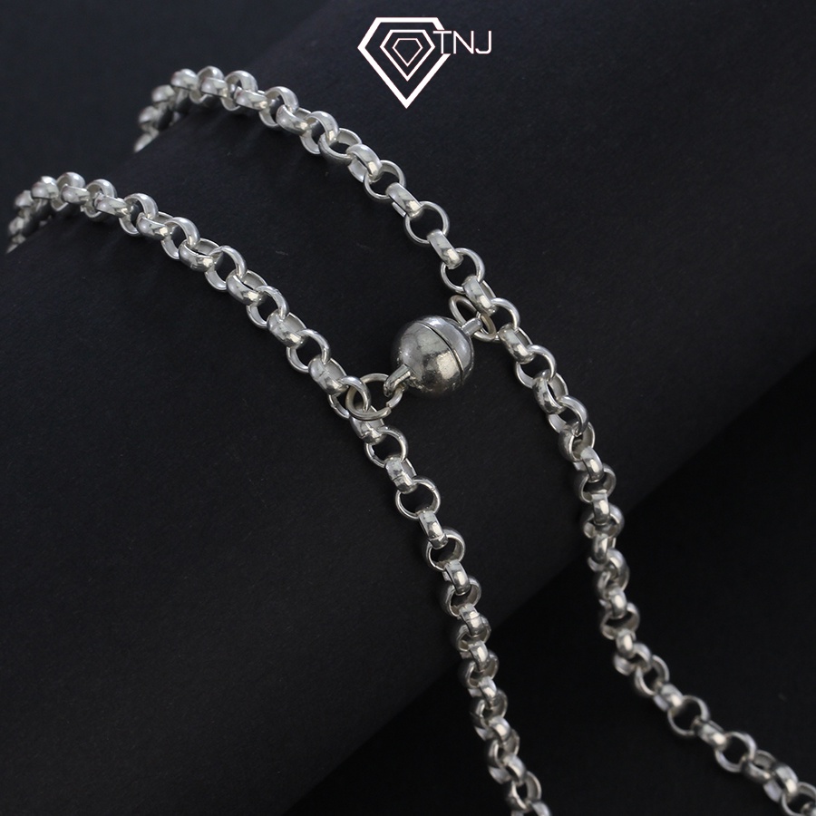 Vòng tay đôi bạn thân gắn nam châm khắc tên đẹp - Món quà kỉ niệm tình bạn LTD0022 - TNJ