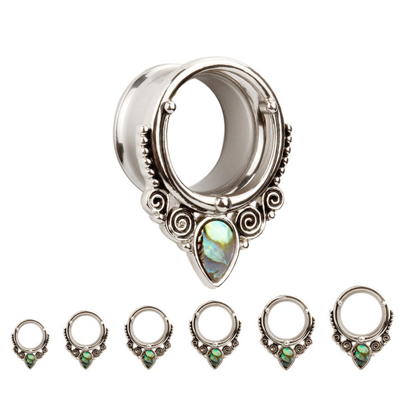 Khuyên nong tai hình vỏ ốc bằng thép không gỉ cá tính