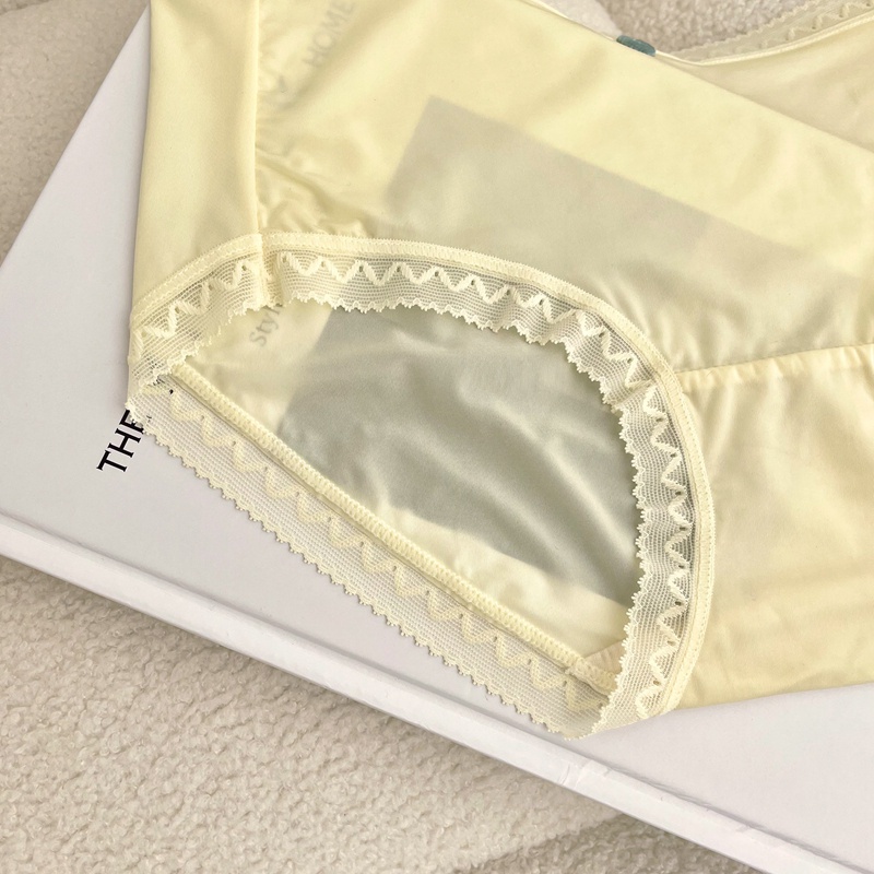 Bộ sưu tập quần lót cạp ẩn đính hình lá nhẹ nhàng với làn da phụ nữ, đáy quần cotton thoáng mát