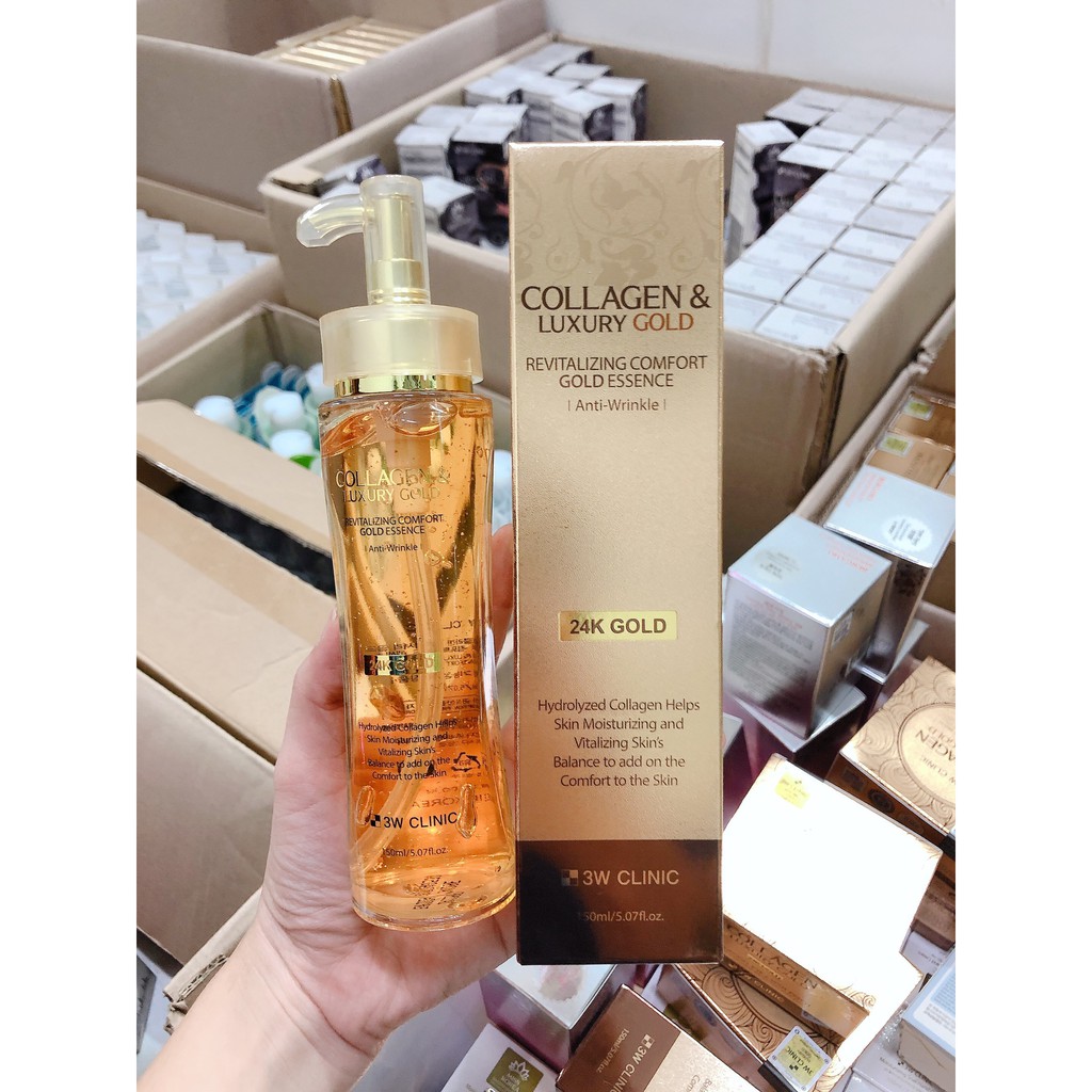 Tinh Chất vàng Collagen And Luxury Gold 3w Clinic 150ml