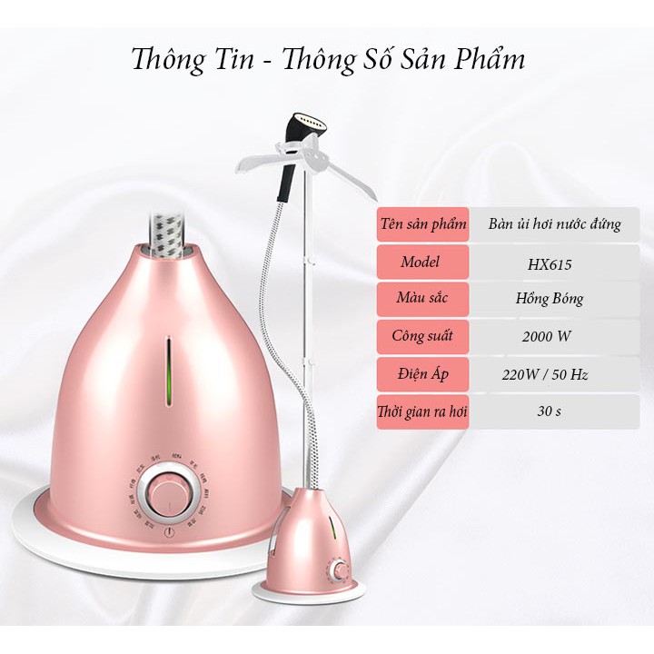 BÀN LÀ CÂY ĐỨNG HƠI NƯỚC HX-615 HOT ( TỔNG KHO GIA DỤNG GIÁ GỐC )