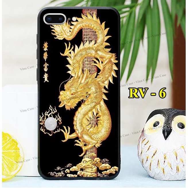 Ốp iPhone 6 Plus - iPhone 6s Plus - iPhone 7 Plus - iPhone 8 Plus - iPhone 5/5s - iPhone 6/6s - iPhone 7/8 in Rồng Vàng.