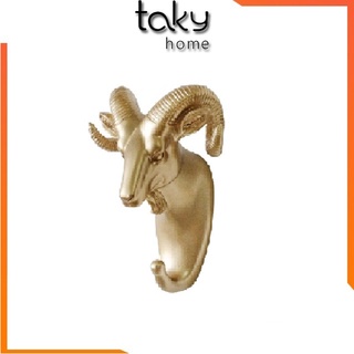 Móc Hình Đầu Dê Treo Tường Trang Trí, Treo Móc Chìa Khóa, Đồ Dùng Cá Nhân, Theo Phong Cách Retro Mới Lạ. TakyHome 2241