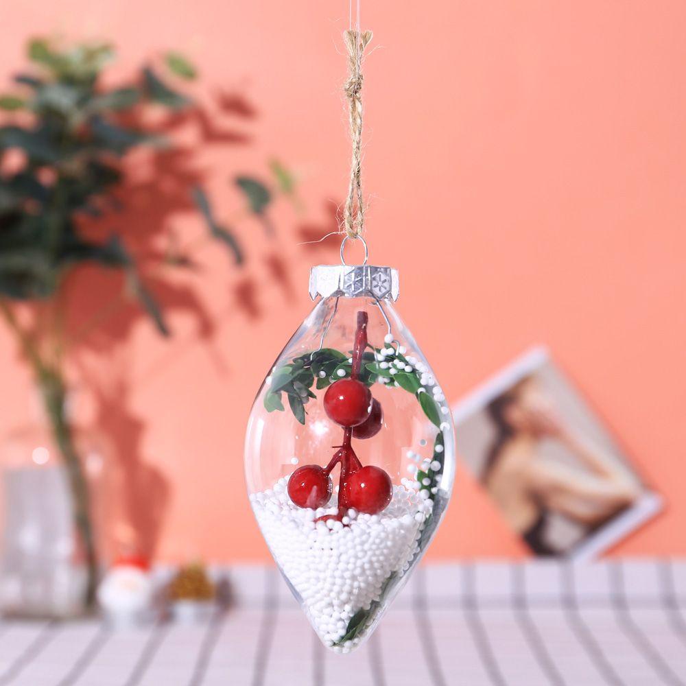 Quả Cầu Nhựa Hình Giọt Nước Dùng Trang Trí Cây Thông Giáng Sinh Thời Trang