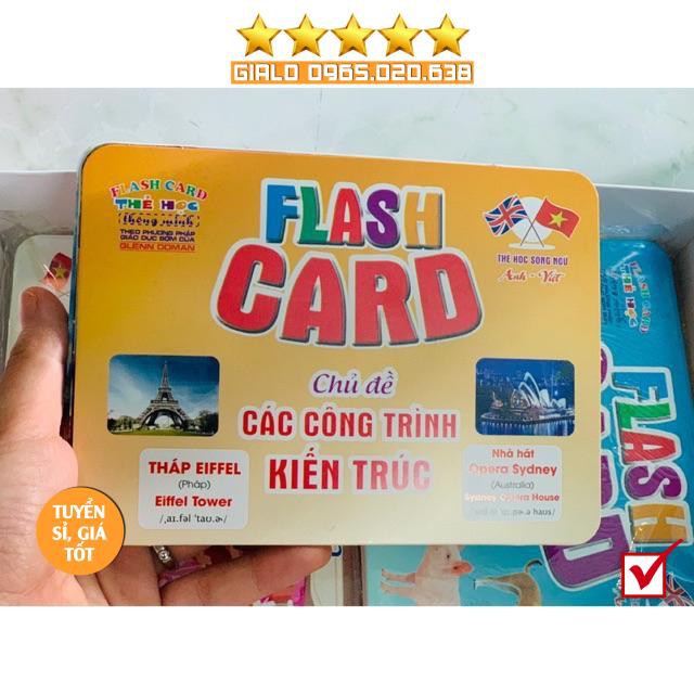 Thẻ học thông minh 18 chủ đề song ngữ chuẩn Glenn Doman Flashcard-Món quà học tập không thể thiếu cho các bé