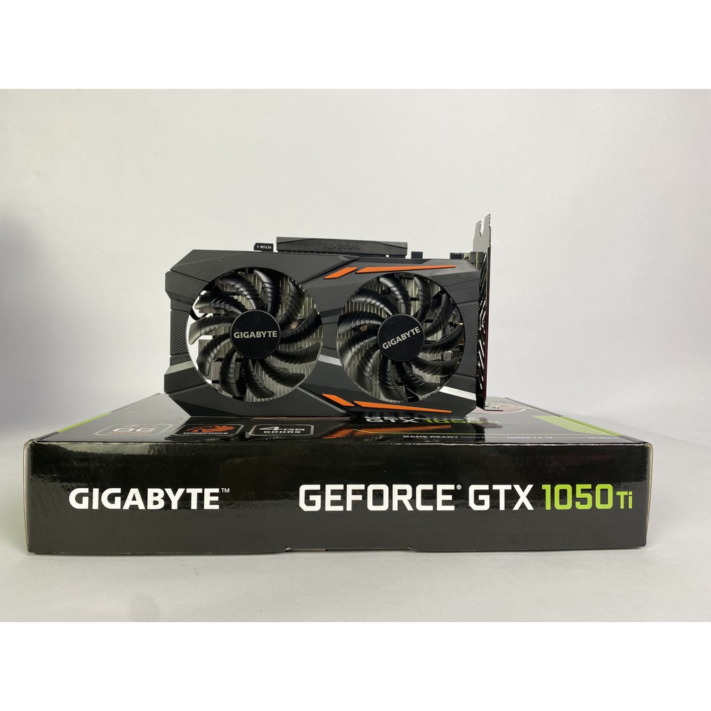 Card màn hình VGA Gigabyte 4GB GV-N105TOC-4GD GTX1050 Ti DDR5 chính hãng chuyên PC Gaming (kèm main)