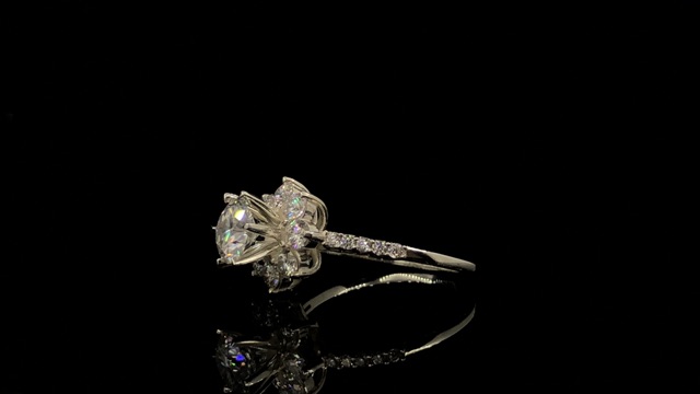 Moissanite nhẫn Moissanite: Chủ 7,2ly kiểm định+Tấm Moissanite; kiểm định; Bạc mạ bạch kim CỰC THÍCH KHI NHẬN HÀNG