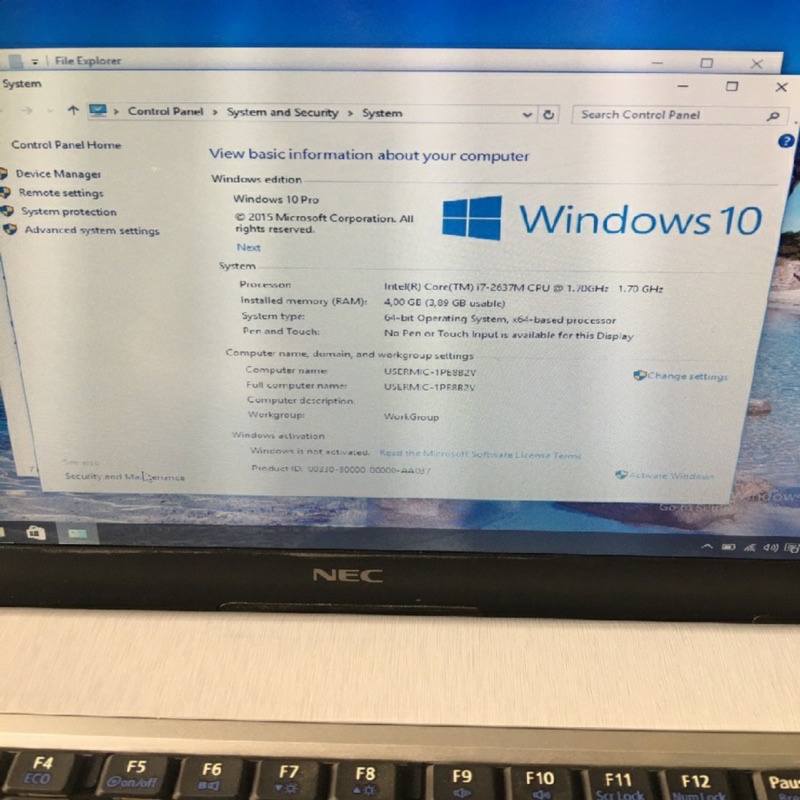 LAPTOP Core i7 2637M Nhật Bản