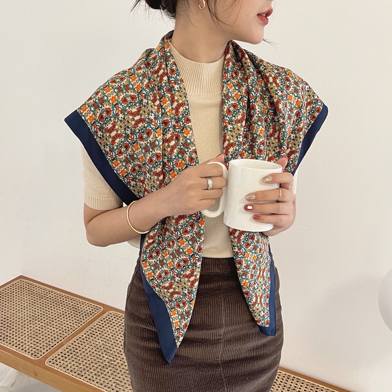 Khăn Choàng Chống Nắng In Họa Tiết Thời Trang Khổ 90cm(35.4inch) Tudung WJ1007-11