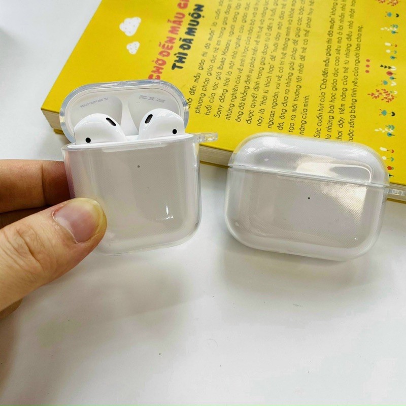 ốp silicon trong suốt tai nghe alpob 1/2 alpob pro loại dày tăngj kèm móc khoá