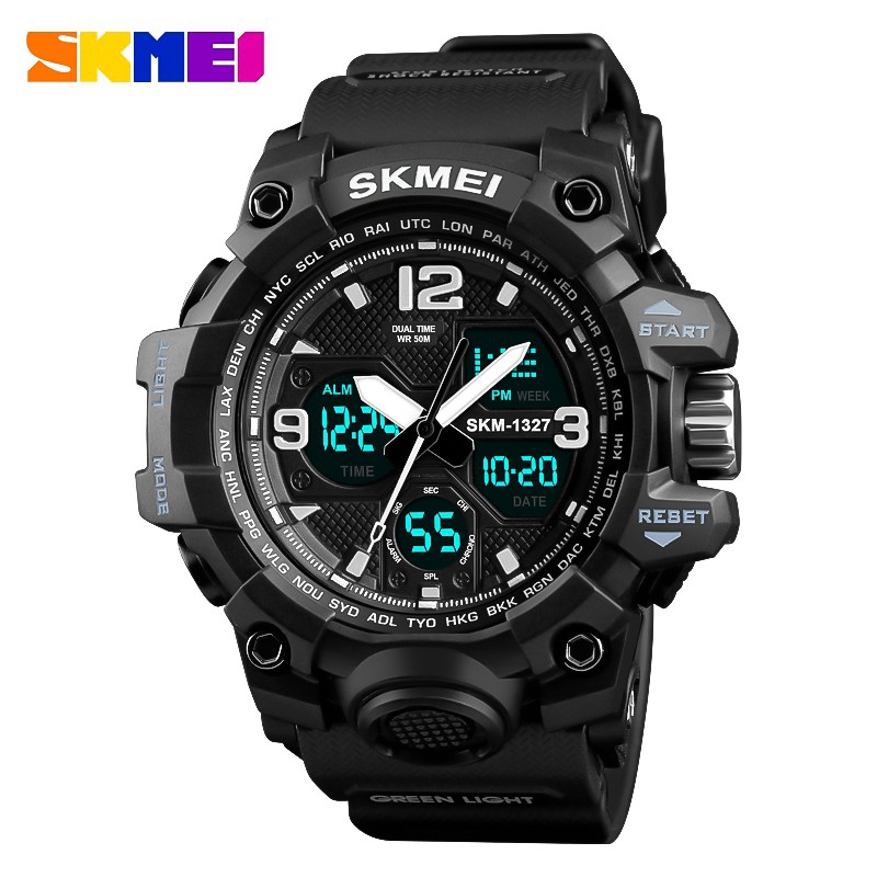 Đồng Hồ SKMEI 1327 Cho Nam Kỹ thuật số Chống Nước Cá Tính Thời Trang