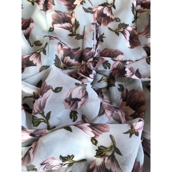 Đầm maxi váy voan cổ chữ V đi biển siêu hot New tag