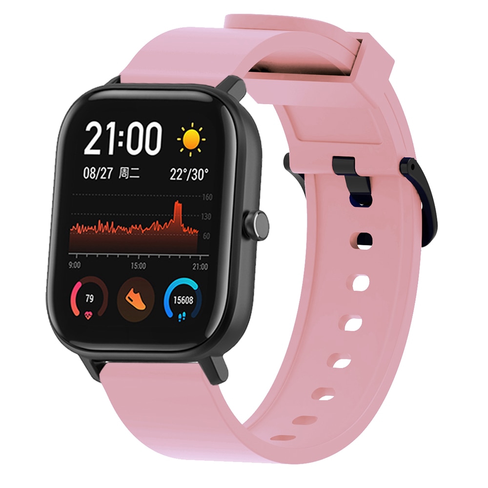 Dây Đeo Thay Thế Bằng silicone Cho Đồng Hồ Thông Minh Huami Amazfit GTS 4 3 2 2e 4Mini 2mini 20mm